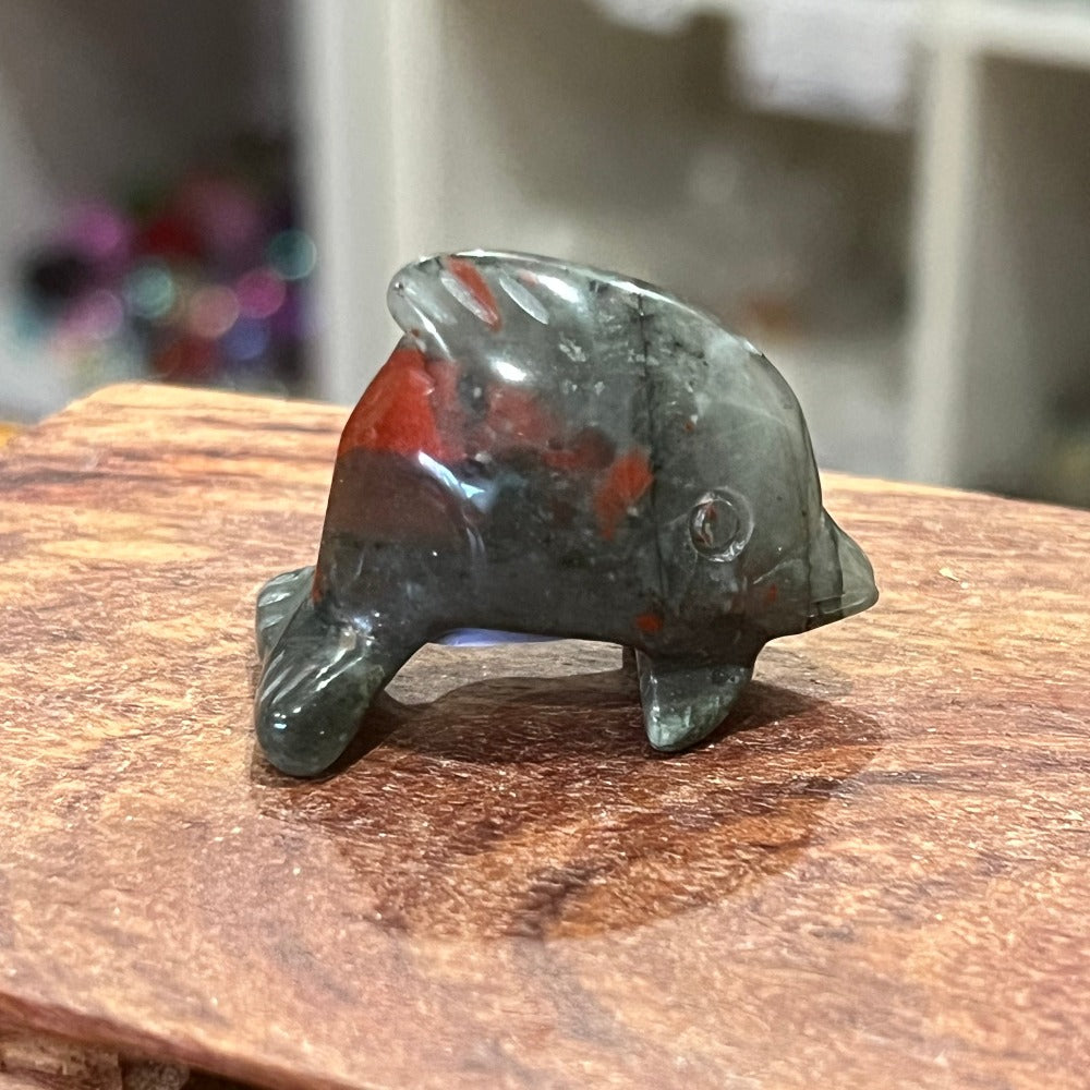 African Bloodstone Dolphin - Small