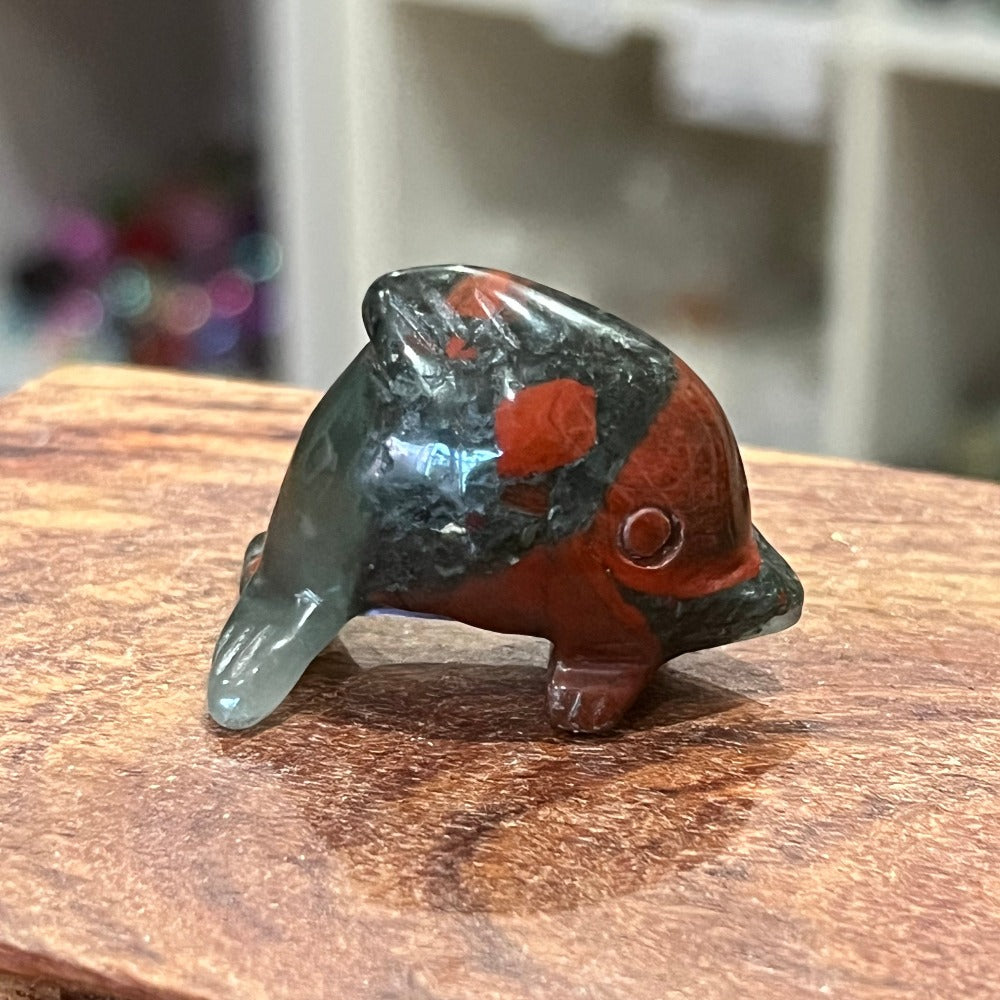 African Bloodstone Dolphin - Small