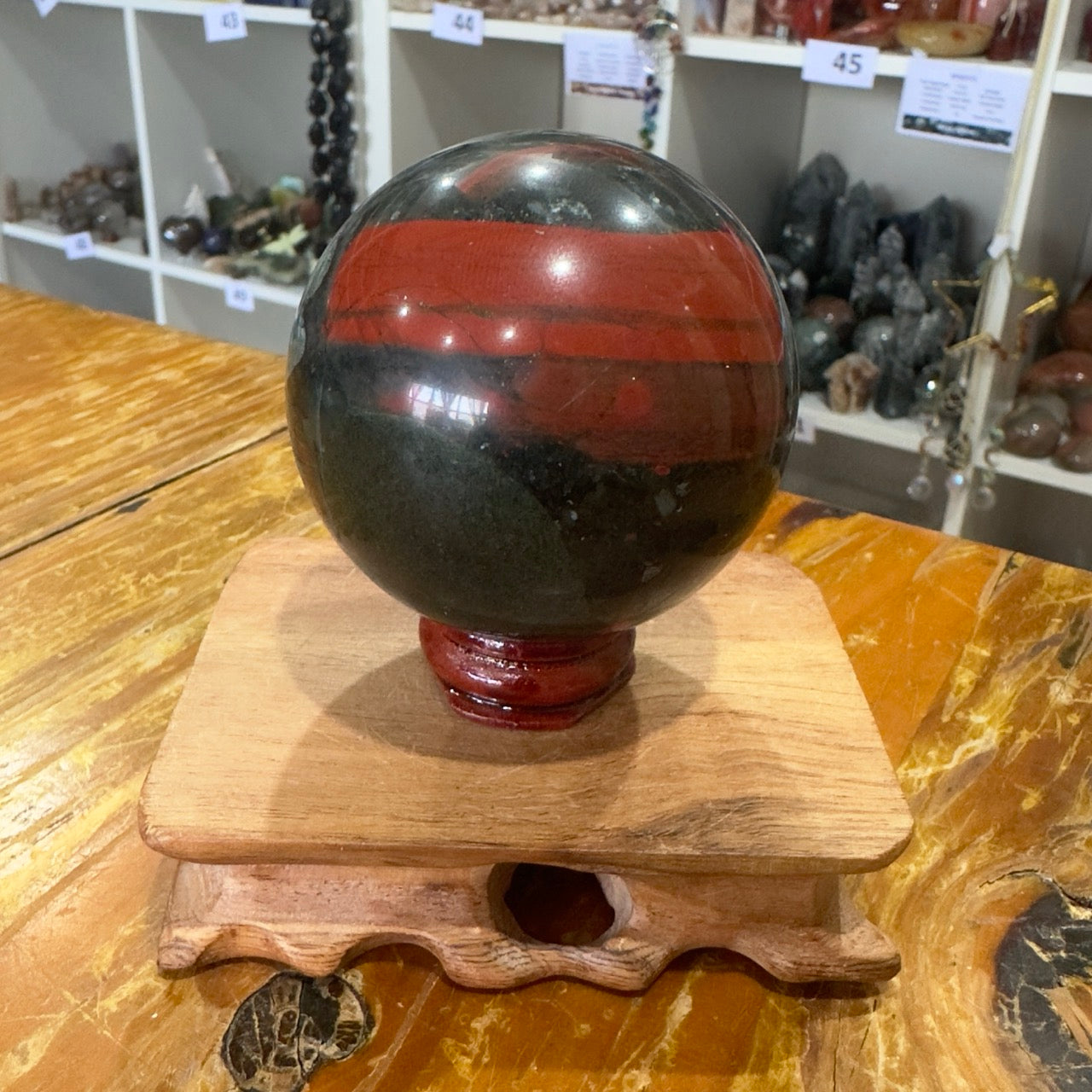 African Bloodstone Sphere