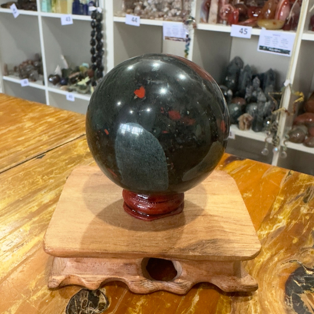 African Bloodstone Sphere