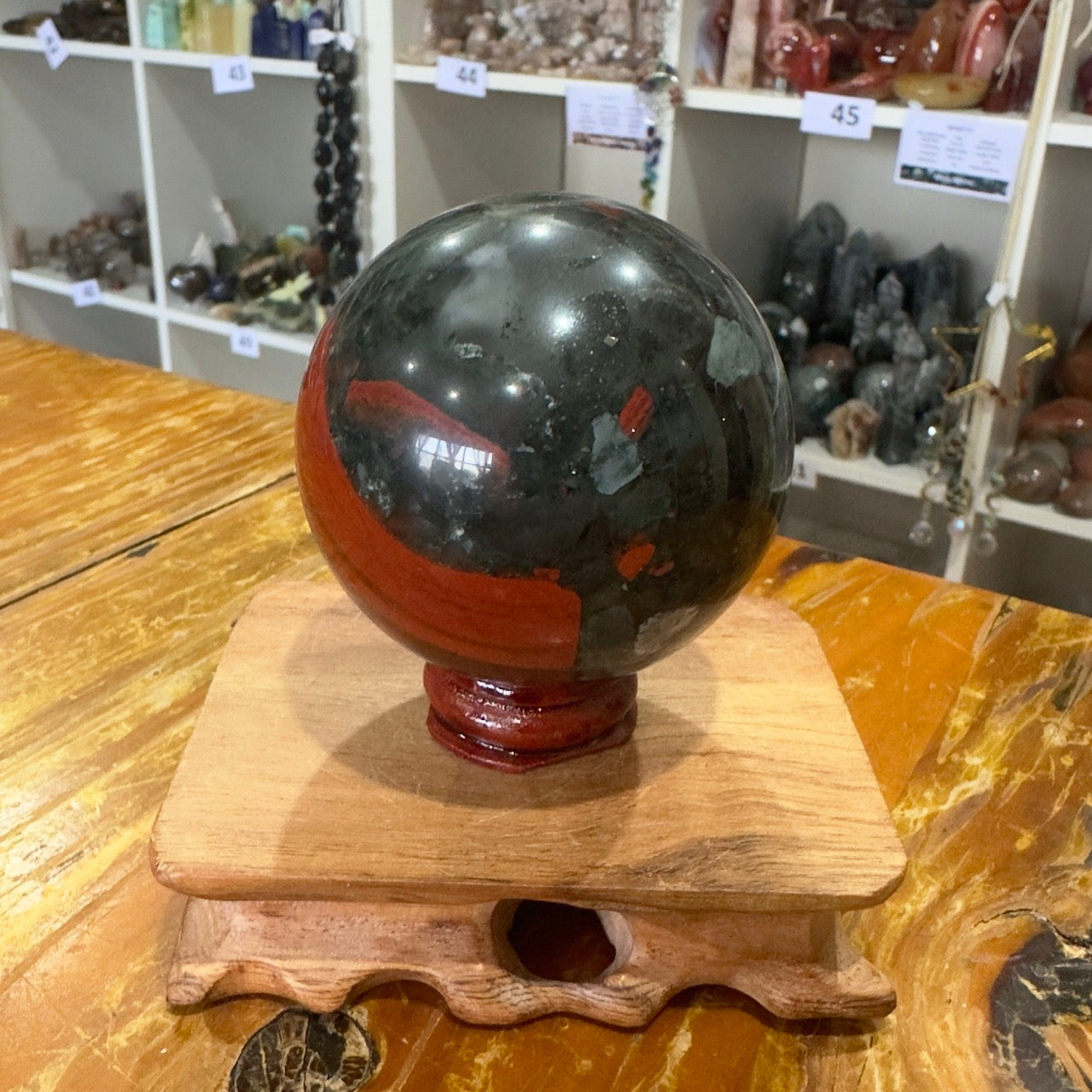 African Bloodstone Sphere