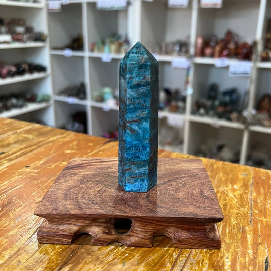 Blue Apatite Point