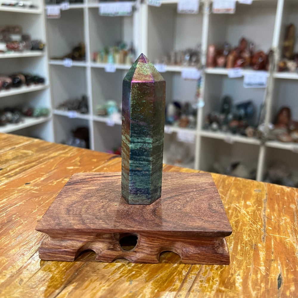 Aura Ruby Zoisite Point