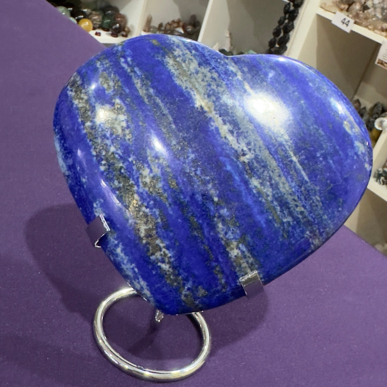Lapis Lazuli Heart with Stand