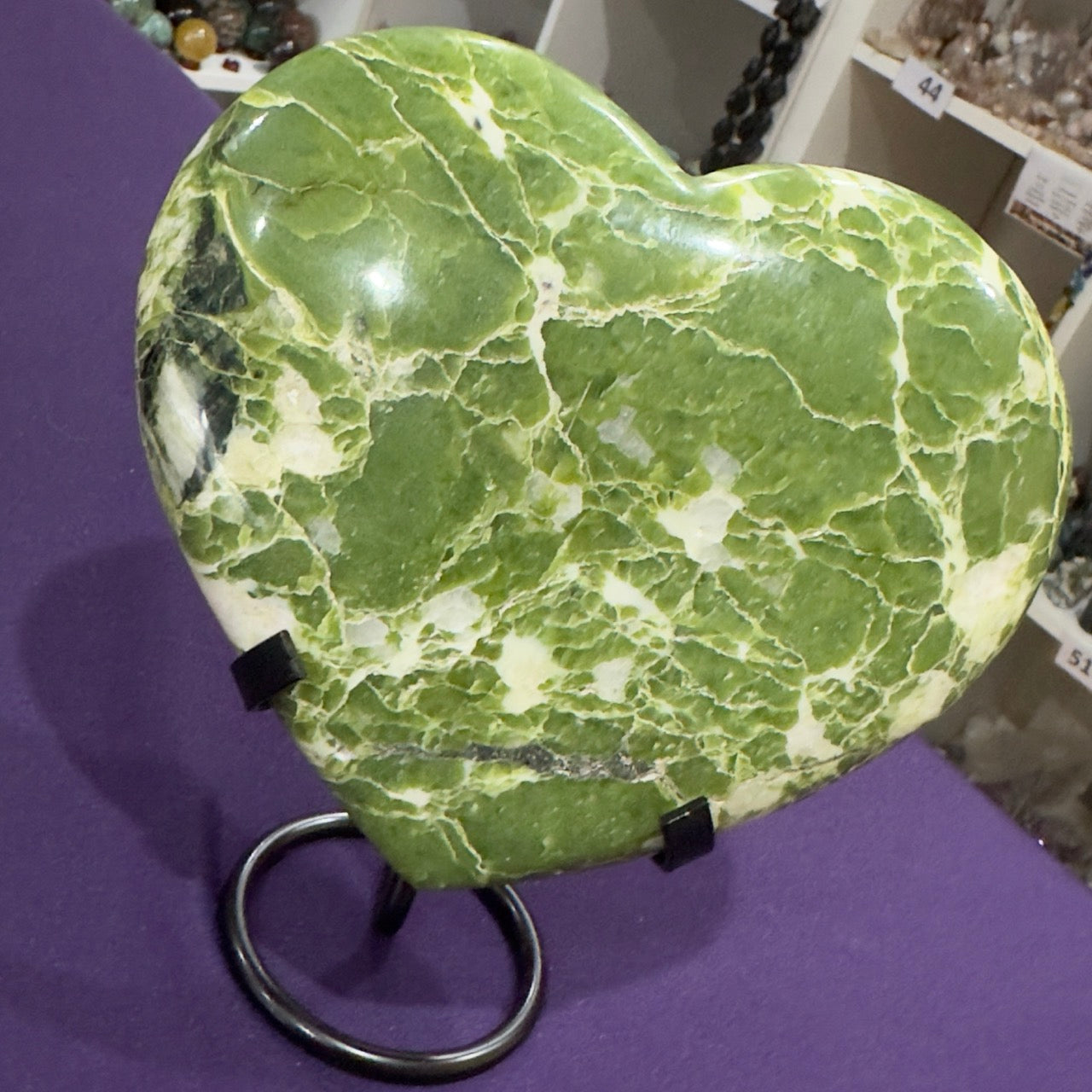 Tremolite Heart with Stand