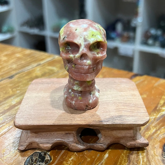Plum Blossom Jade Skull