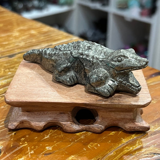 Pyrite Crocodile