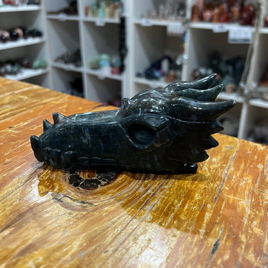 Moss Agate Dragonhead | 570g