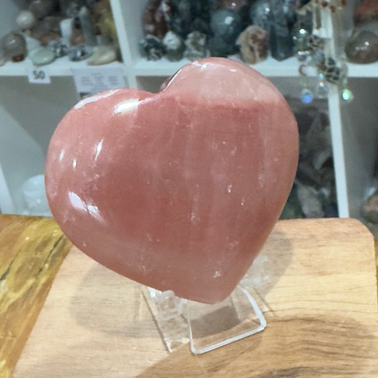 Rose Calcite Heart