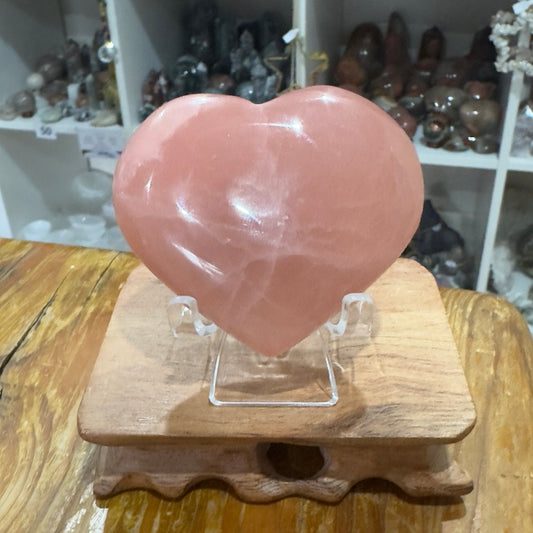 Rose Calcite Heart