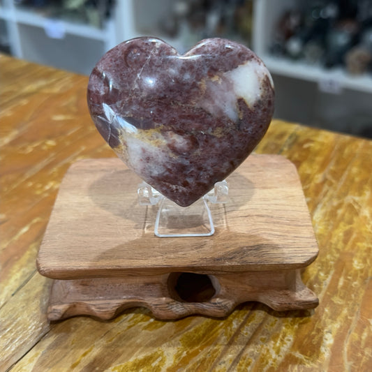 Strawberry Jasper Heart