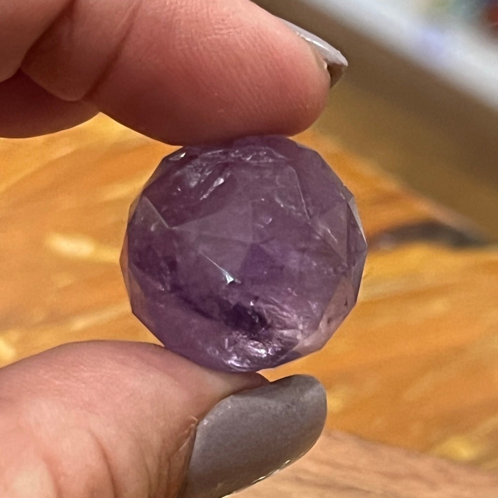 Amethyst Sphere - Faceted