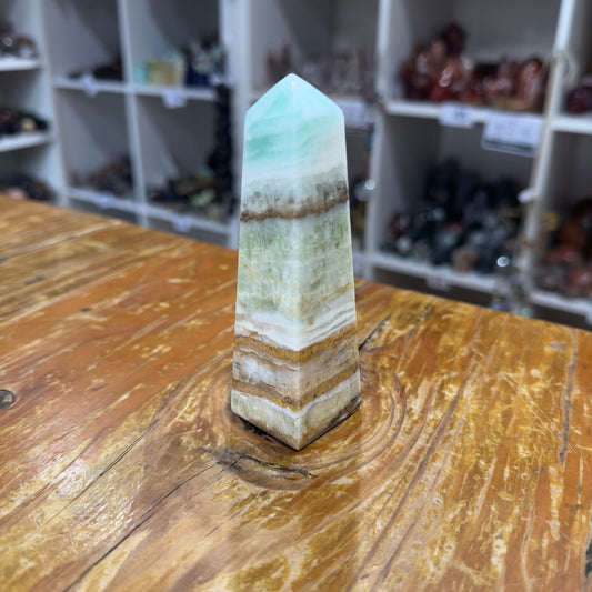 Ocean Green Calcite Tower