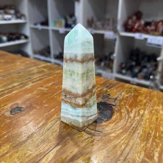 Ocean Green Calcite Tower