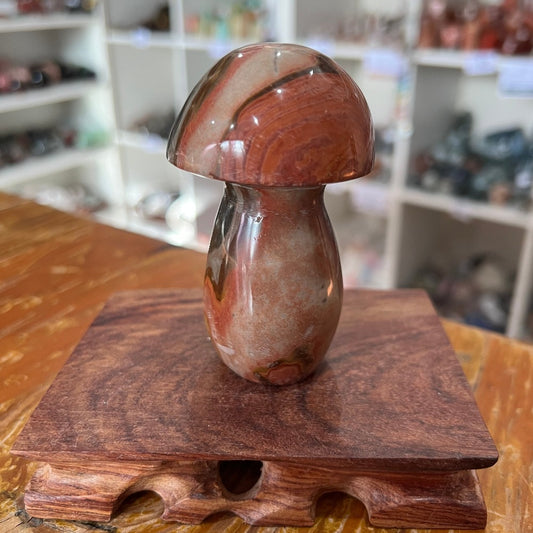 Polychrome Jasper Mushroom