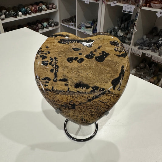Picture Jasper Heart with Stand | 1.7kg