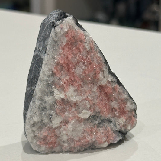 Rhodocrosite with Quartz Specimen | 138g
