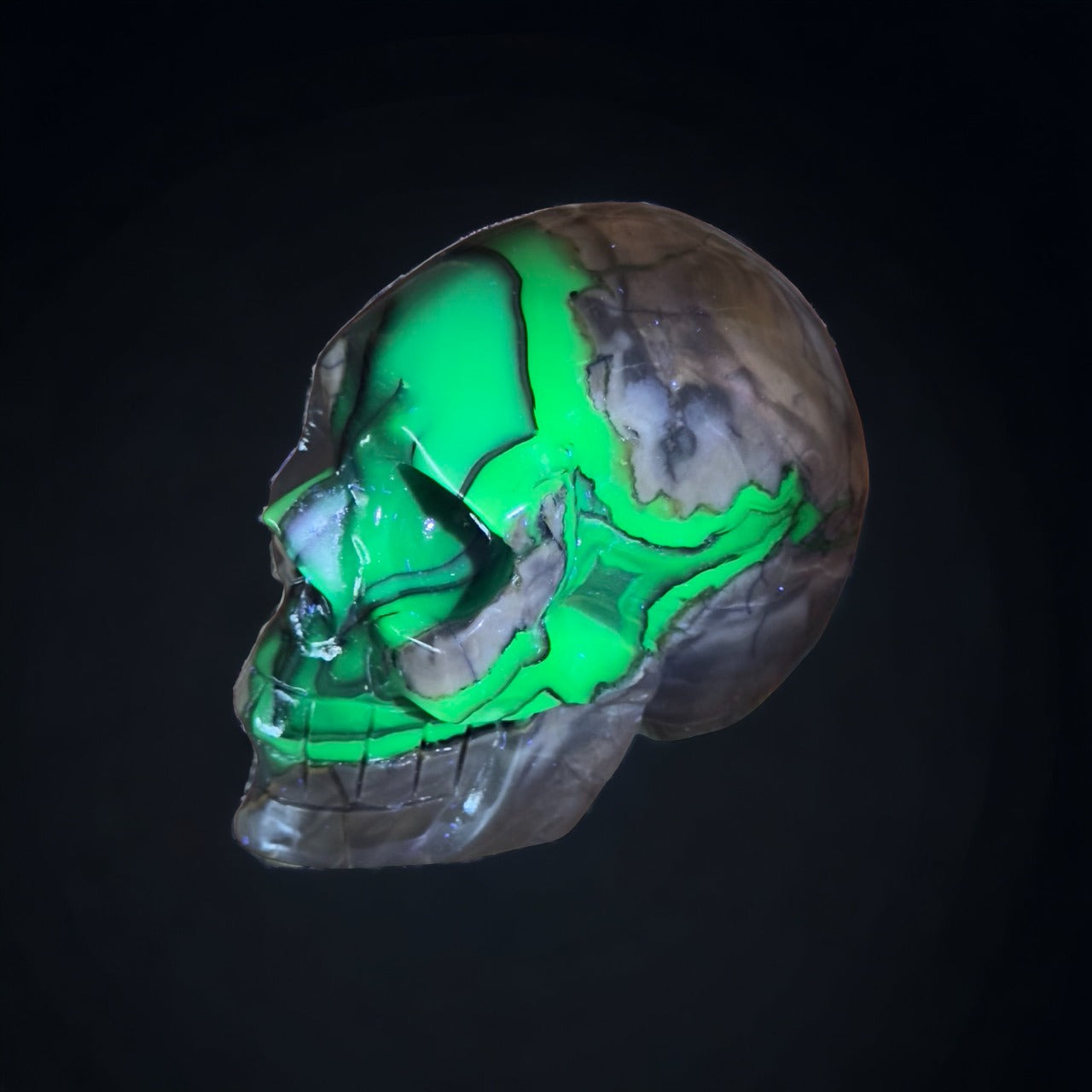 Volcanic Agate Skull | 597g