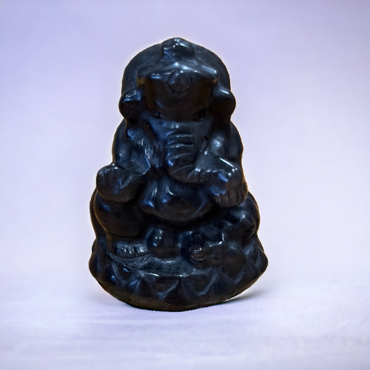 Silver Obsidian Ganesha | Elephant God