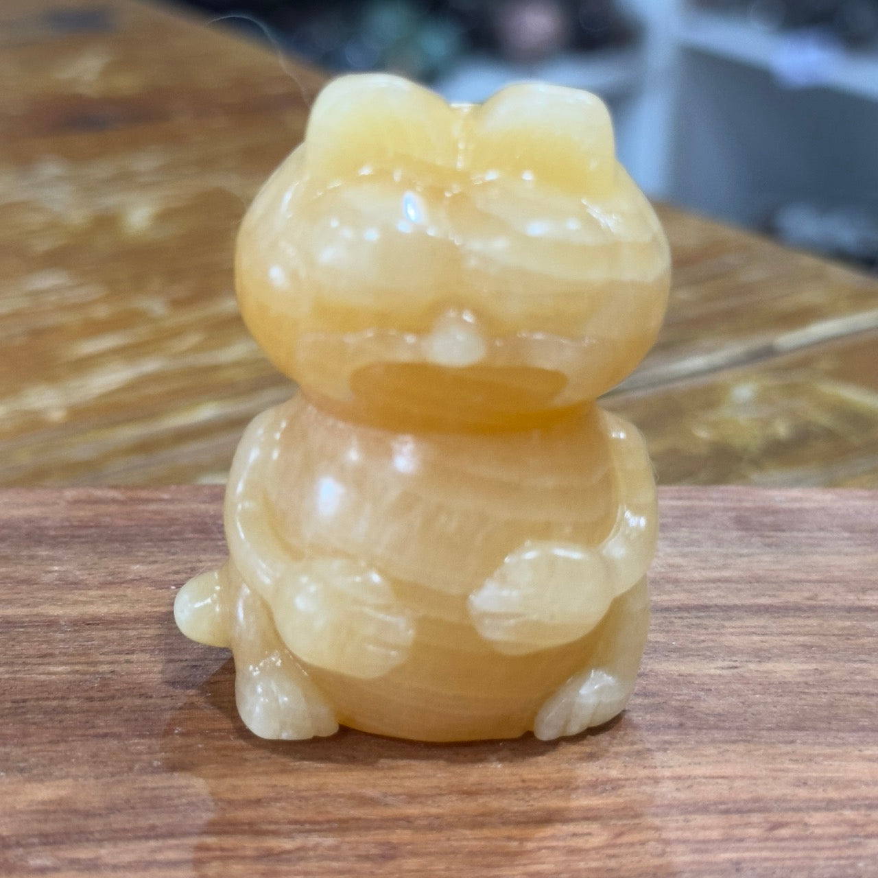 Orange Calcite Garfield – Crystals by Sisters