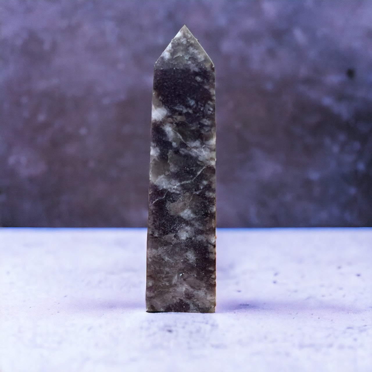 Lepidolite & Smokey Quartz Tower | 254g