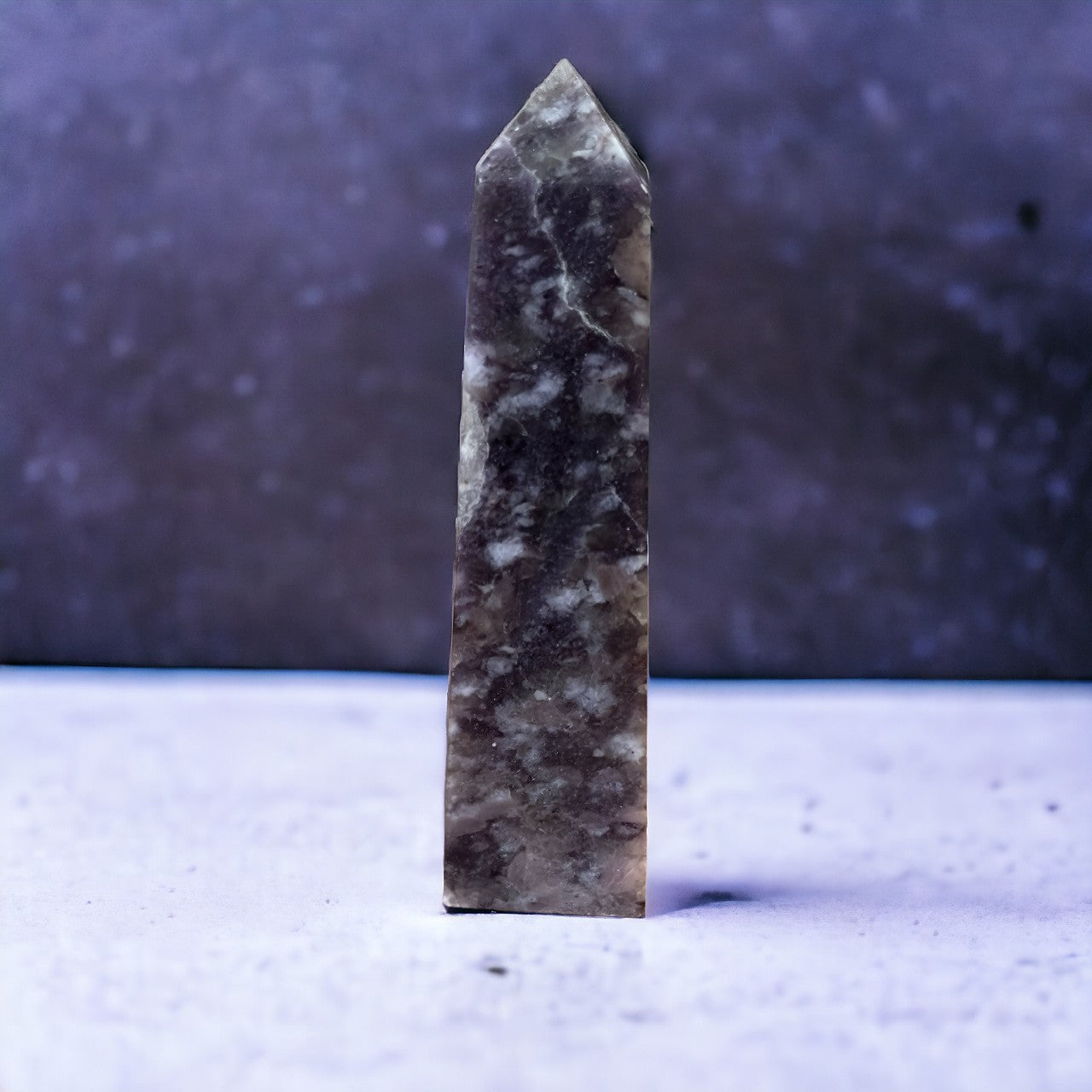 Lepidolite & Smokey Quartz Tower | 254g