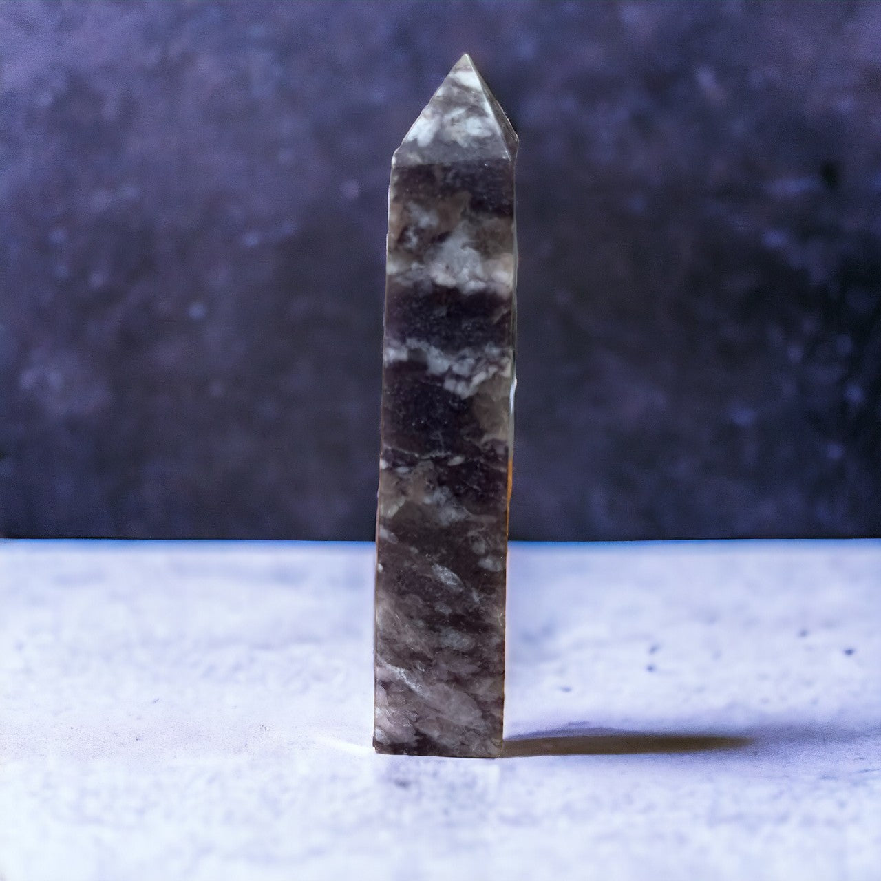 Lepidolite & Smokey Quartz Tower | 254g