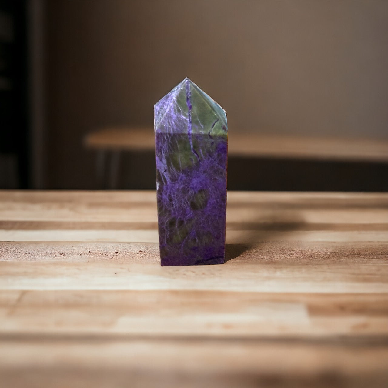 Atlantisite Point | Stichtite & Serpentine