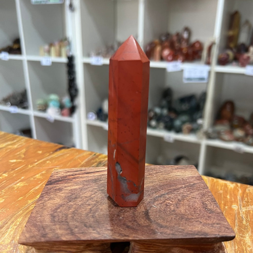 Red Jasper Point – Crystals by Sisters