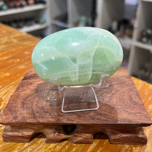 Pistachio Calcite Palm stone