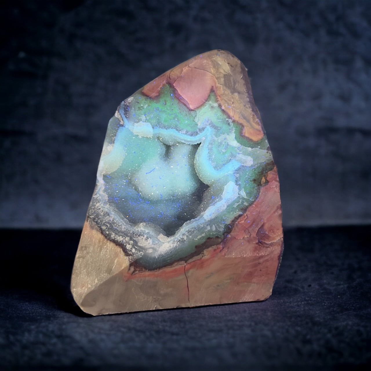 Volcanic Agate Druzy Specimen Freeform | 811g