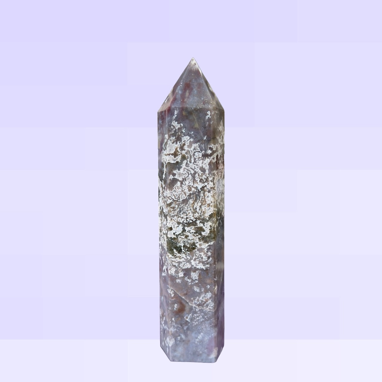 Purple Moss Agate Tower | 624g