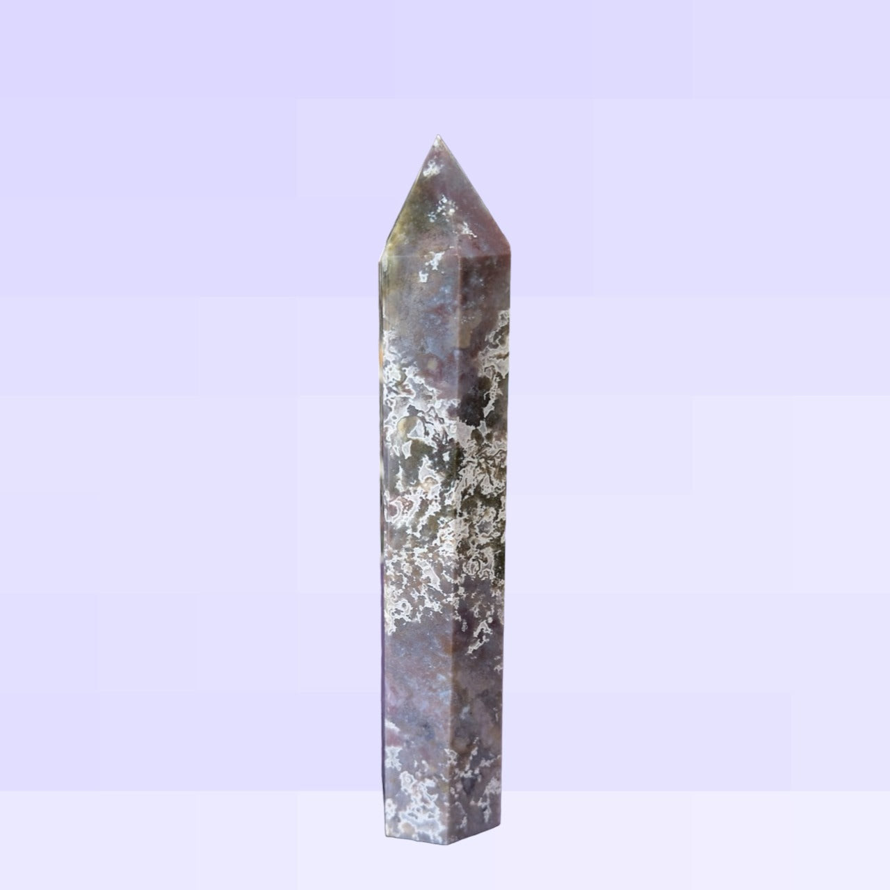 Purple Moss Agate Tower | 624g