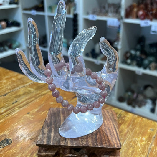 Purple Rose Quartz Bracelet - 8mm