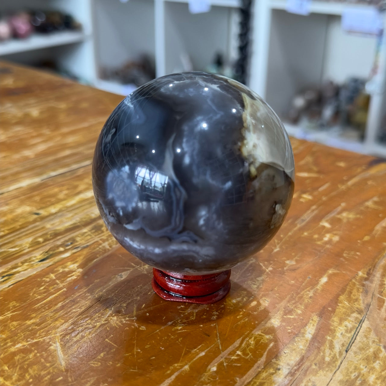 Volcanic Agate Sphere | 427g