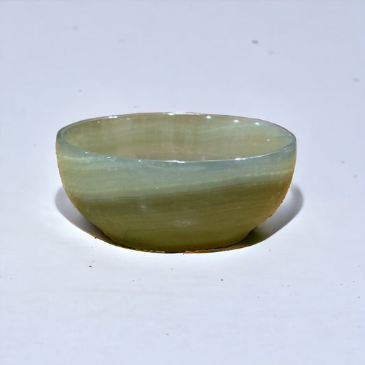 Green Banded Calcite Bowl | 128g