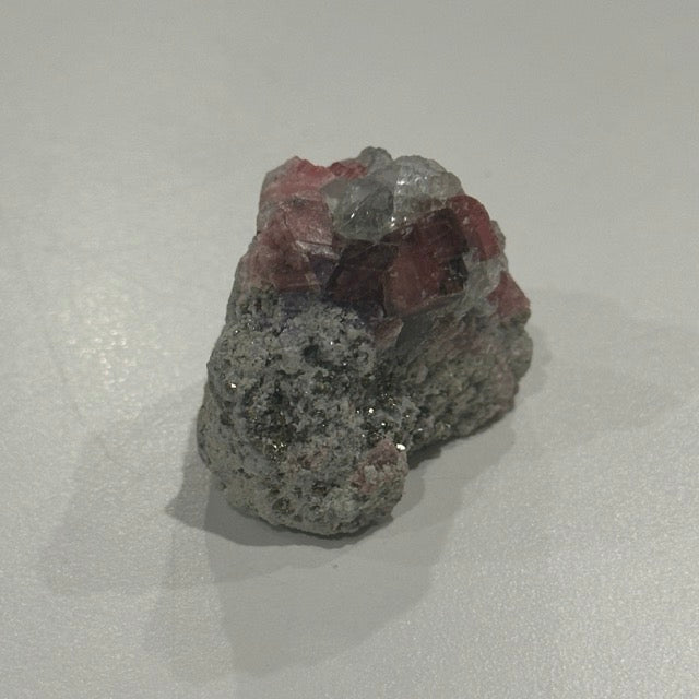 Rhodocrosite with Pyrite & Quartz Specimen | 45g