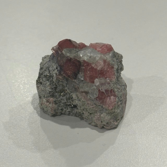 Rhodocrosite with Pyrite & Quartz Specimen | 45g