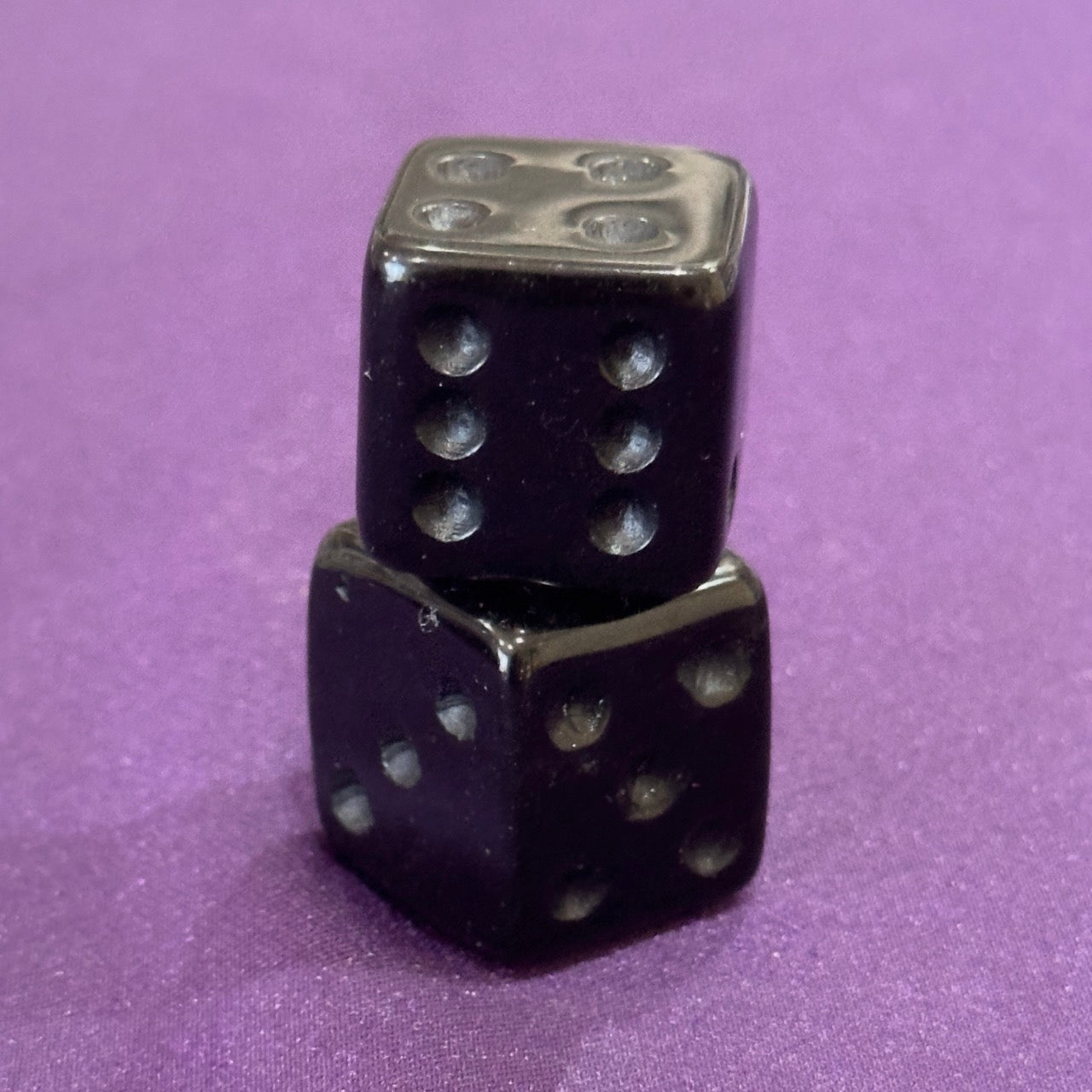 Black Obsidian Dice Set