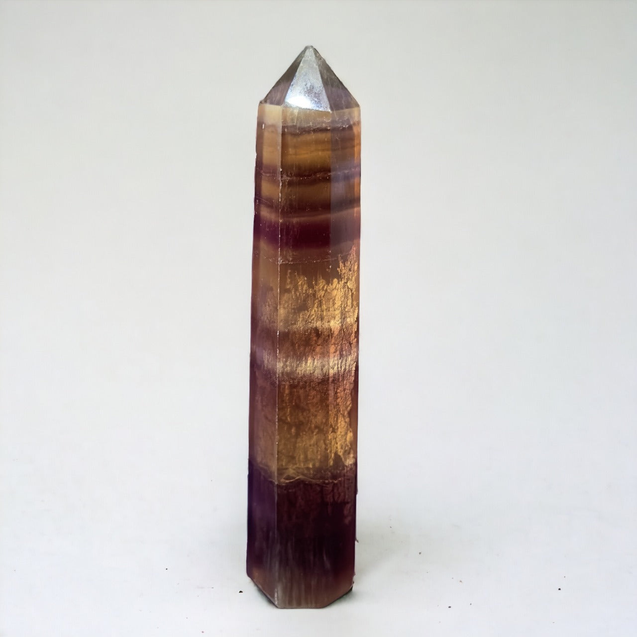 Fluorite Point | 96g | Yellow & Purple