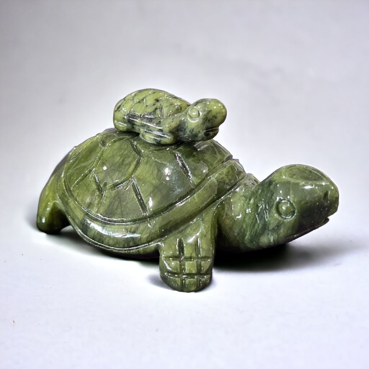 Jade Turtle with Baby