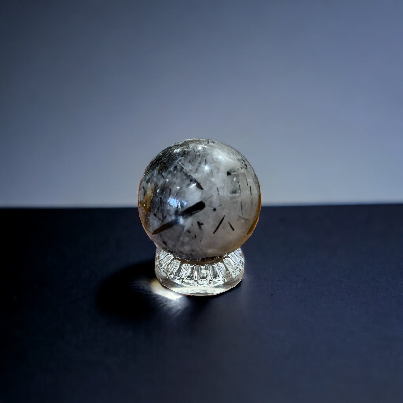 Black Tourmaline in Quartz Sphere | 267g