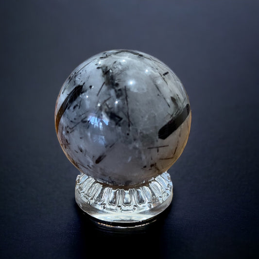 Black Tourmaline in Quartz Sphere | 267g