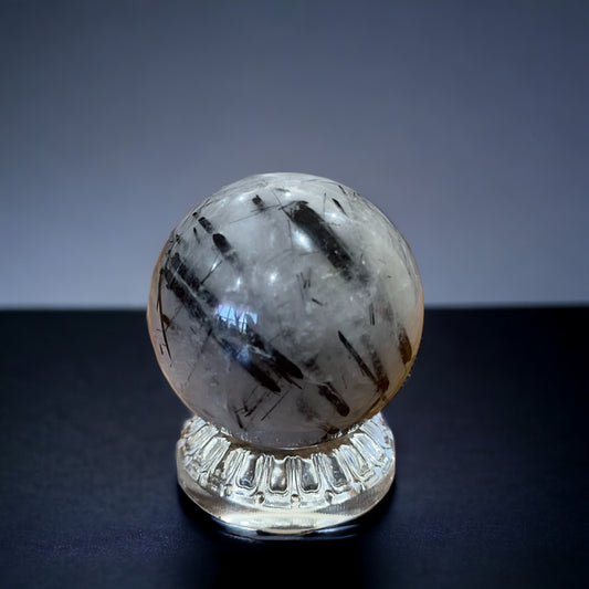 Black Tourmaline in Quartz Sphere | 211g