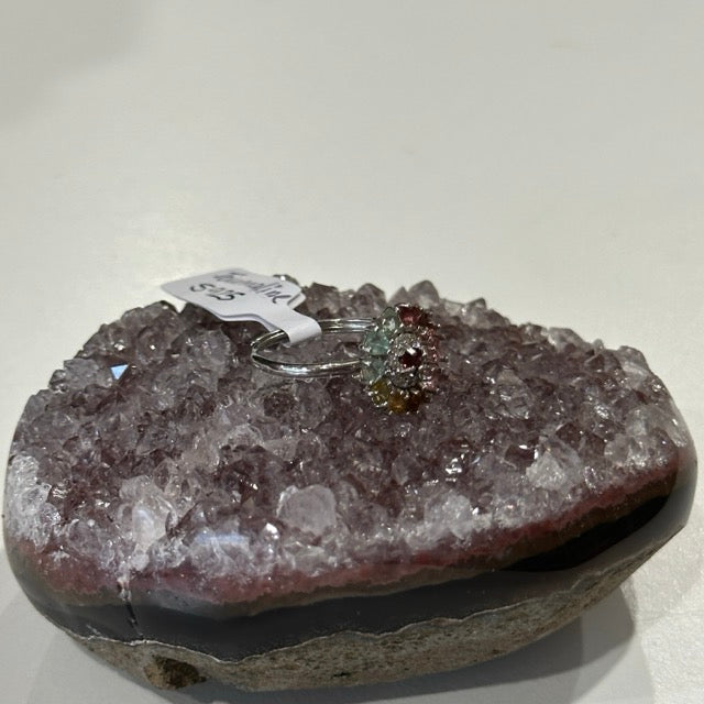 Mixed Tourmaline Spinner Ring