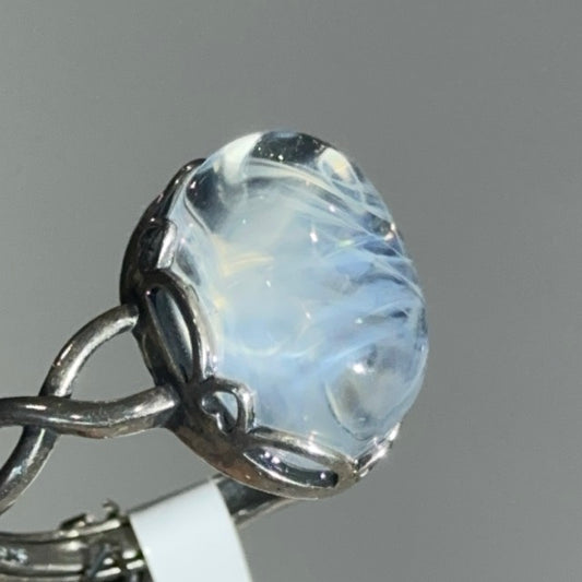 Blue Needle Quartz Ring