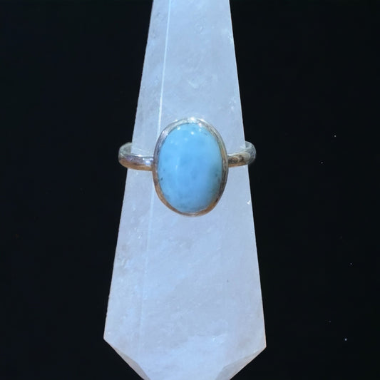 Larimar Ring | Sterling Silver | Size 9