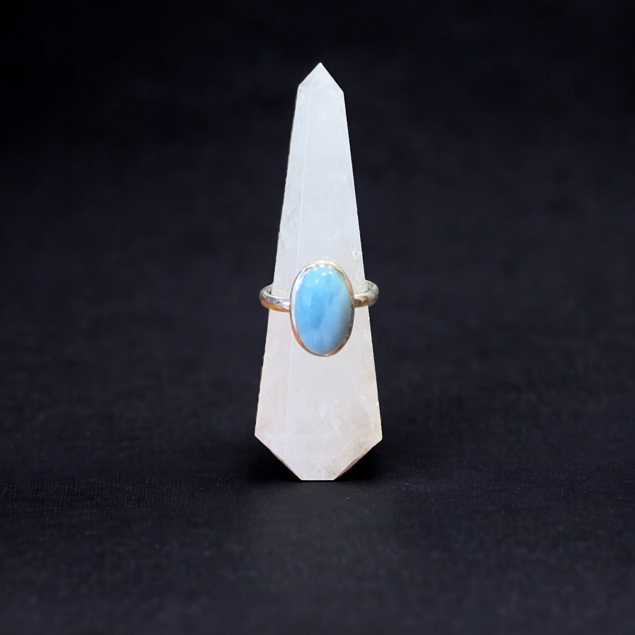Larimar Ring | Sterling Silver | Size 10