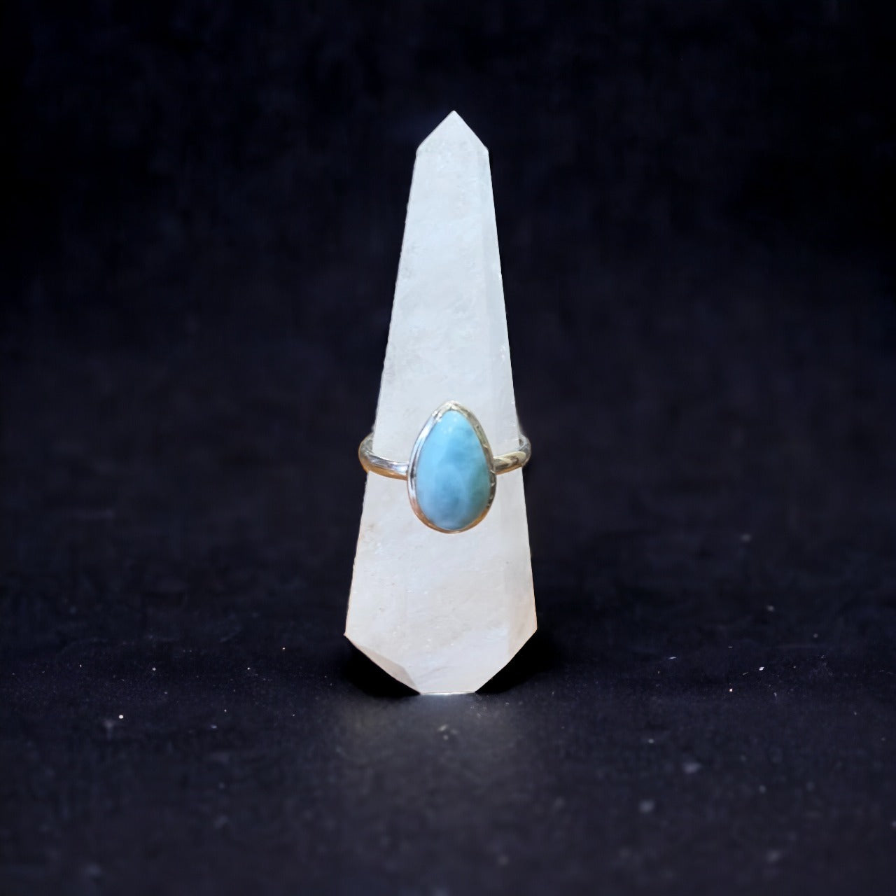 Larimar Ring | Sterling Silver | Size 11