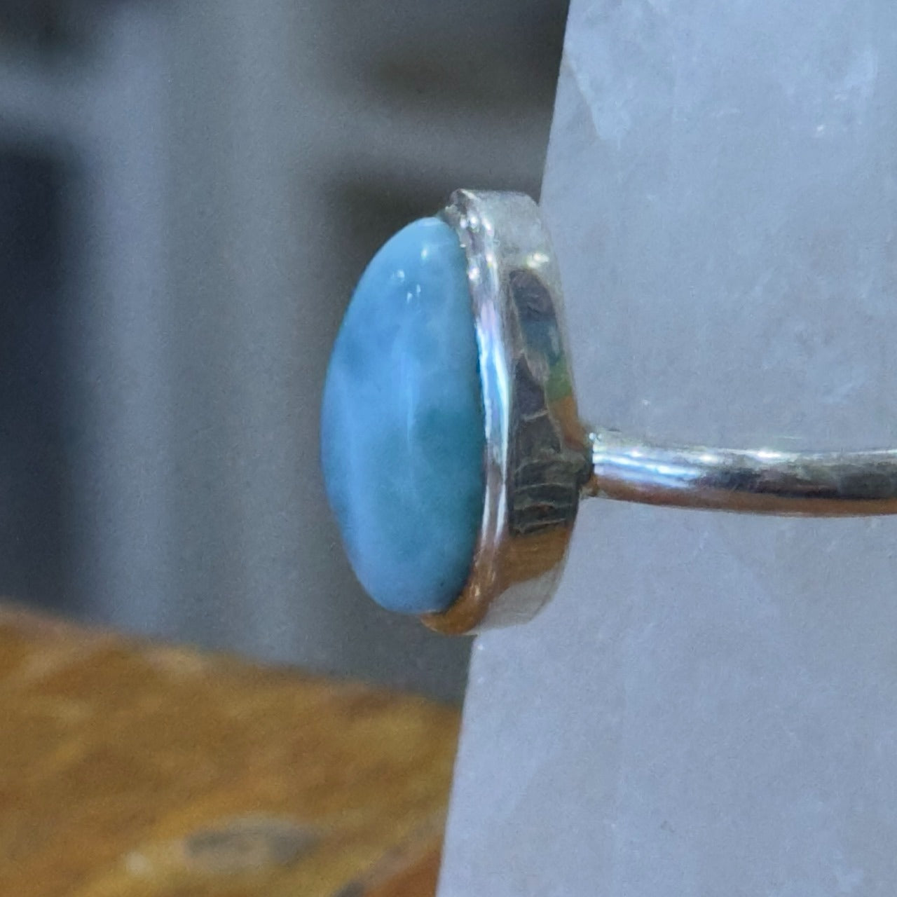 Larimar Ring | Sterling Silver | Size 11